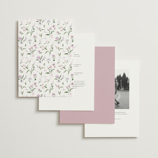 This is a orchid wedding invitations with standard by Everett Paper Goods called fleur printing on signature in standard