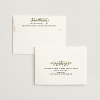 This is a autumn wedding invitations with standard by Paper Sun Studio called sierra printing on signature in standard
