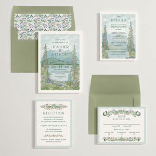 This is a spruce wedding invitations with standard by Paper Sun Studio called sierra printing on signature in standard