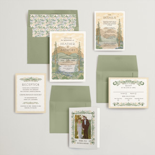 This is a autumn wedding invitations with standard by Paper Sun Studio called sierra printing on signature in standard