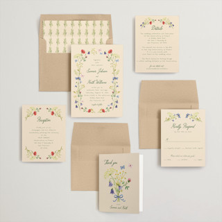 This is a champagne wedding invitations with standard by frau brandt called wildflower romance printing on signature in standard