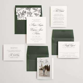 This is a silk wedding invitations with standard by Kelly Schmidt called chic script printing on signature in standard