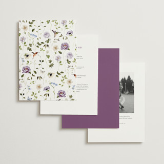 This is a wisteria wedding invitations with standard by Sarah Knight called ornate printing on signature in standard
