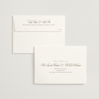 This is a linen wedding invitations with standard by Kelly Schmidt called greenwood printing on signature in standard