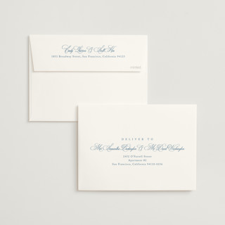 This is a ocean wedding invitations with standard by Kelly Schmidt called greenwood printing on signature in standard