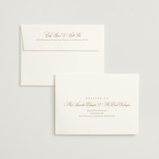 This is a champagne wedding invitations with standard by Kelly Schmidt called greenwood printing on signature in standard