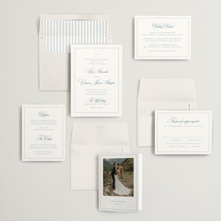This is a ocean wedding invitations with standard by Kelly Schmidt called greenwood printing on signature in standard