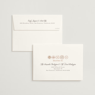 This is a terracotta wedding invitations with standard by Itsy Belle Studio called almafi printing on signature in standard