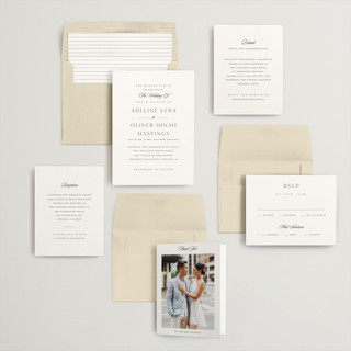 This is a forest wedding invitations with standard by Stacey Meacham called classic decorum printing on signature in standard