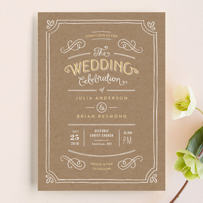 Hand Delivered Wedding Invitations by Jennifer Wick | Minted