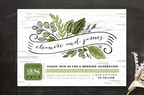 Birch Bark Woods Wedding Invitations By Alethea An Minted Birch Bark Woods Wedding Invitations