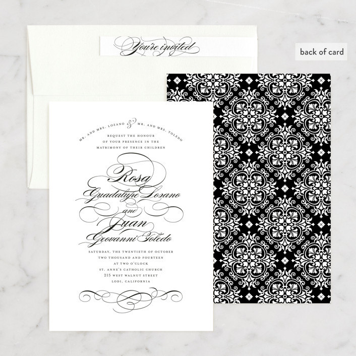 Formal Ink Wedding Invitations by Jill Means Minted