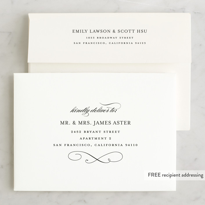 Formal Ink Wedding Invitations by Jill Means Minted
