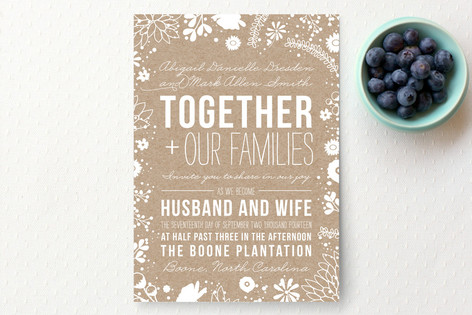 Craft And Fls Wedding Invitations By Bethany A Minted Craft And Fls Wedding Invitations