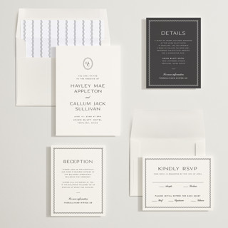 This is a ebony wedding invitations with standard by Ellen Schlegelmilch called callum printing on signature in standard