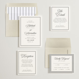 This is a midnight wedding invitations with standard by Ellen Schlegelmilch called museo printing on signature in standard