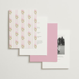 This is a rosebud wedding invitations with standard by Creo Study called coastal crest printing on signature in standard