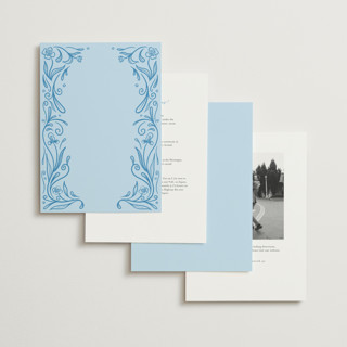 This is a ocean wedding invitations with standard by Julia Liverton called love in bloom printing on signature in standard
