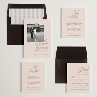 This is a maison blush wedding invitations with standard by Ana de Sousa called written with love printing on signature in standard