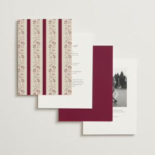 This is a plum wedding invitations with standard by Robert and Stella called constance printing on signature in standard