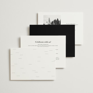 This is a snow wedding invitations with standard by Nicoletta Savod called macaron printing on signature in standard