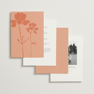This is a poppy wedding invitations with standard by Morgan Kendall called bloom printing on signature in standard
