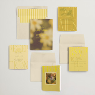 This is a island citrus wedding invitations with standard by Morgan Kendall called bloom printing on signature in standard