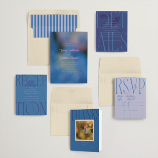 This is a hydrangea wedding invitations with standard by Morgan Kendall called bloom printing on signature in standard