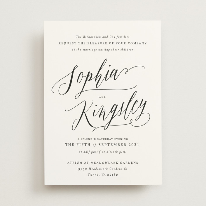 nothing compares to you wedding invitations by design lotus minted