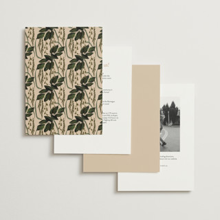 This is a copper wedding invitations with standard by Susan Moyal called romantics printing on signature in standard