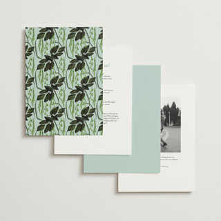 This is a tropical wedding invitations with standard by Susan Moyal called romantics printing on signature in standard