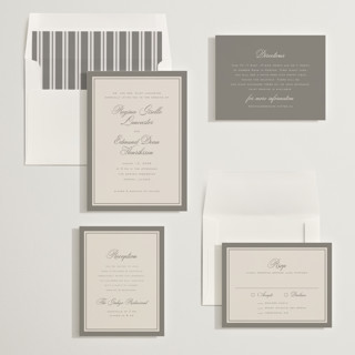 This is a pebble wedding invitations with standard by chocomocacino called krytharaki printing on signature in standard