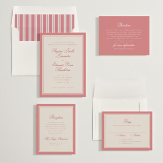 This is a rouge wedding invitations with standard by chocomocacino called krytharaki printing on signature in standard
