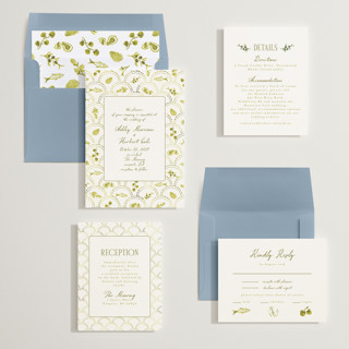 This is a citrus wedding invitations with standard by Tamara Hilje called positano printing on signature in standard