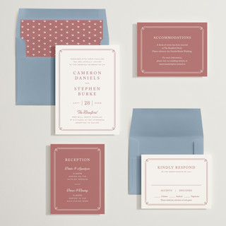 This is a grapefruit wedding invitations with standard by Carolyn MacLaren called fleur corner printing on signature in standard