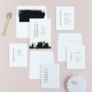 This is a onyx wedding invitations with standard by Lori Wemple called urban printing on signature in standard