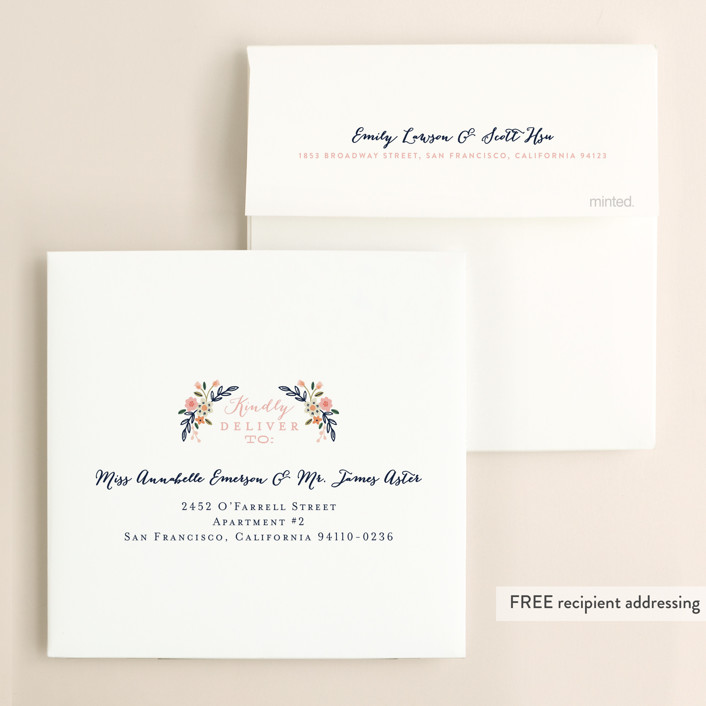 Wildflower Crest Wedding Invitations by Alethea and Ruth Minted
