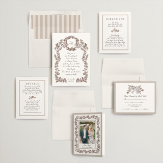 This is a siena wedding invitations with standard by Chris Griffith called a wedding in low country printing on signature in standard