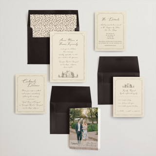 This is a latte wedding invitations with standard by Sherley Ferreira called southern soul printing on signature in standard