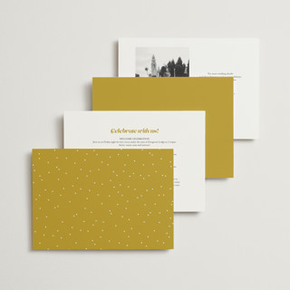 This is a mustard wedding invitations with standard by Lea Delaveris called make it official printing on signature in standard