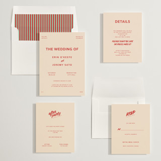 This is a jam wedding invitations with standard by Studio Suku called courthouse printing on signature in standard
