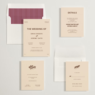 This is a earth wedding invitations with standard by Studio Suku called courthouse printing on signature in standard