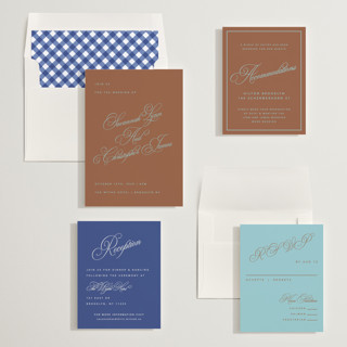 This is a almond wedding invitations with standard by Kelly Watkins called vivid printing on signature in standard