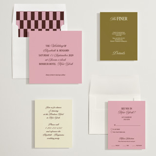 This is a pink moon wedding invitations with standard by Helena Vitto called the eternal printing on signature in standard