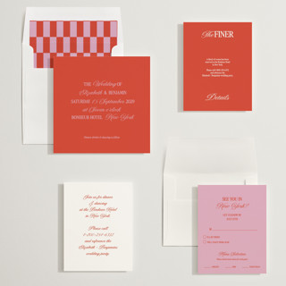 This is a ruby wedding invitations with standard by Helena Vitto called the eternal printing on signature in standard