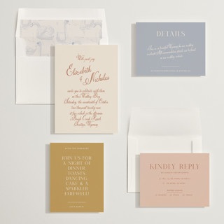 This is a santa fe wedding invitations with standard by Design Lotus called lavender dreams printing on signature in standard