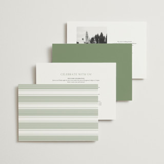 This is a clover wedding invitations with standard by Kelly Schmidt called landscape script printing on signature in standard