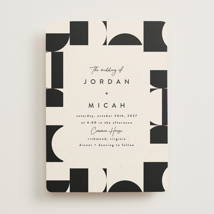 "Kenai" - Modern Wedding Invitations in Shadow by Carly Reed Walker.