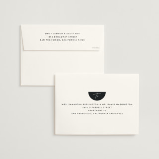 This is a shadow wedding invitations with standard by Carly Reed Walker called kenai printing on signature in standard