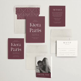 This is a wine wedding invitations with standard by tuldok called embellished note printing on signature in standard